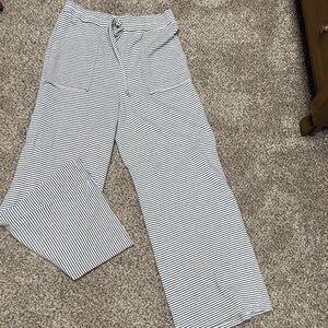 Striped Black and White Pants